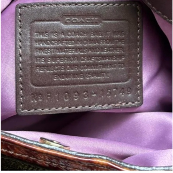 *RARE* Coach Mia Maggie Leather Patent leopard Print Purse - Picture 4 of 7